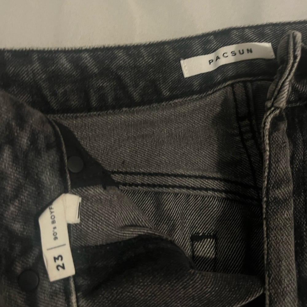 Pacsun Grayish/ light black ripped jeans size 23